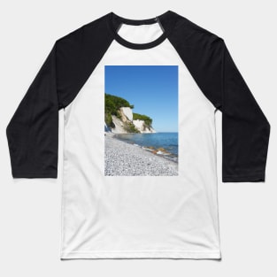 Chalk coast, chalk cliffs, Ruegen Island, Mecklenburg-Western Pomerania, Germany Baseball T-Shirt